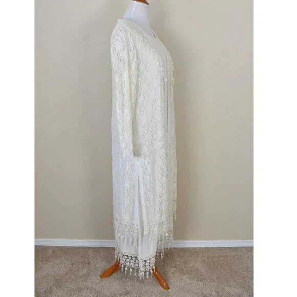 Vintage Magnet Art Lynn Yang Gauze Lace Dress and Jacket - M - Picture 6 of 14